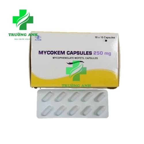 Mycokem capsules 250mg Alkem - Thuốc giúp phòng ngừa đào thải khi ghép cơ quan