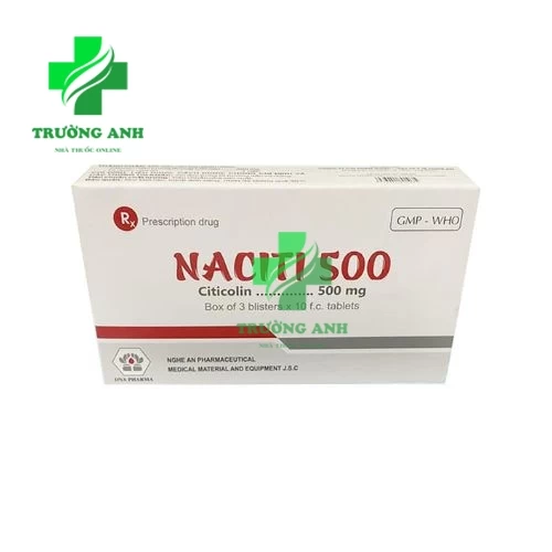 Naciti 500mg - Điều trị các tổn thương não nghiêm trọng hiệu quả