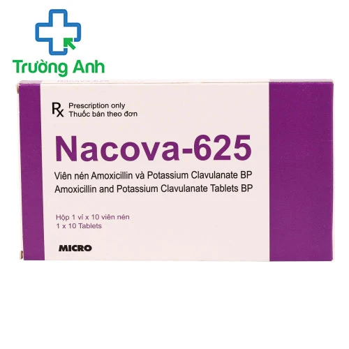 Nacova 625 - Điều trị hiệu quả bệnh nhiễm khuẩn của Ấn Độ