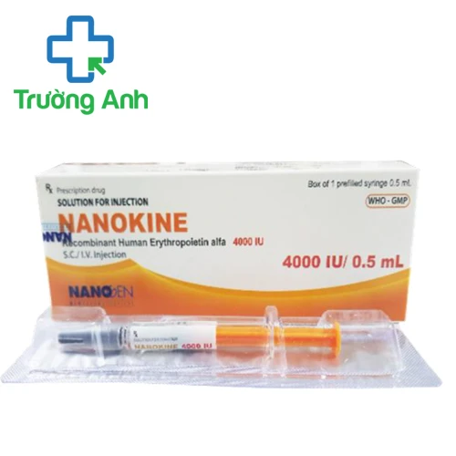Nanokine 4000 IU/0,5ml - Thuốc điều trị thiếu máu của Nanogen