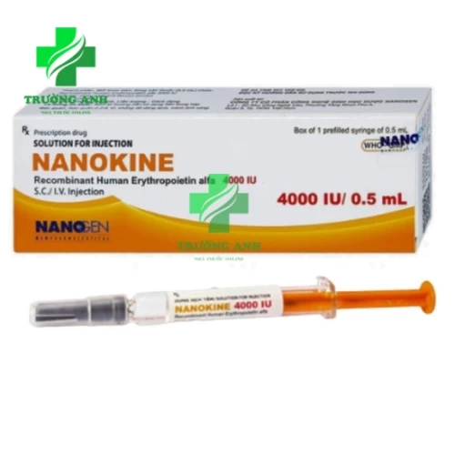 Nanokine 4000 IU/0,5ml - Thuốc điều trị thiếu máu của Nanogen