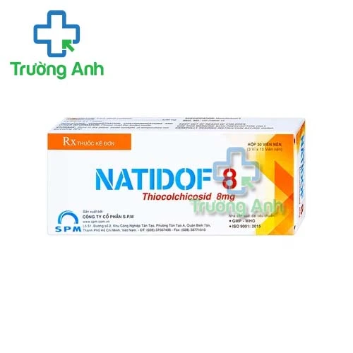 Natidof 8 SPM - Thuốc điều trị đau lưng, đau thắt lưng