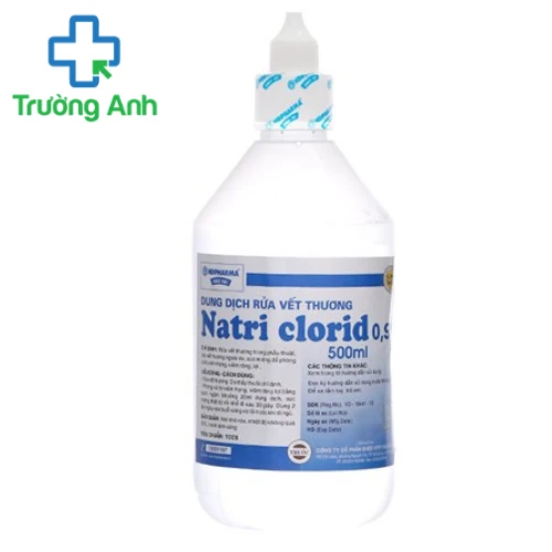 Natri Clorid 0,9% 500ml Hdpharma - Dung dịch sát khuẩn vết thương hiệu quả 