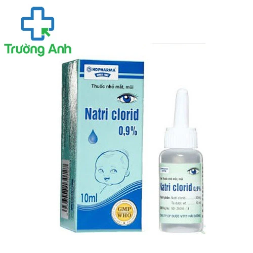 Natri clorid 0,9% HD Pharma - Dung dịch rửa mắt, rửa mũi hiệu quả