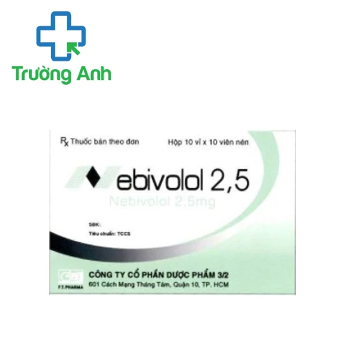 Nebivolol 2,5 - Thuốc điều trị cao huyết áp, phòng ngừa tai biến