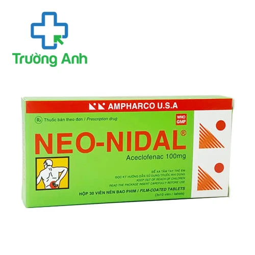Neo-Nidal 100mg - Thuốc chống viêm, giảm đau của Ampharco U.S.A
