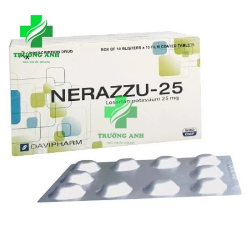 Nerazzu-25 - Điều trị tăng huyết áp, giảm nguy cơ đột quỵ hiệu quả