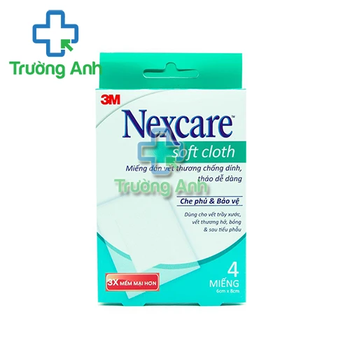 Nexcare soft cloth 6x8cm - Băng dán vết thương bằng vải mềm chống dính