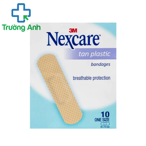  Nexcare tan plastic Băng keo cá nhân TAN 10 miếng