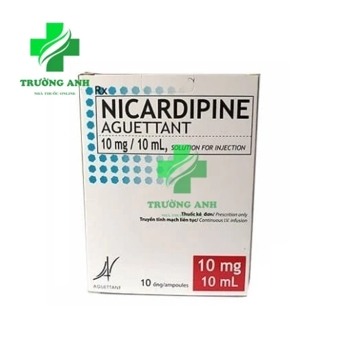 Nicardipine Aguettant 10mg/10ml - Thuốc điều trị tăng huyết áp hiệu quả