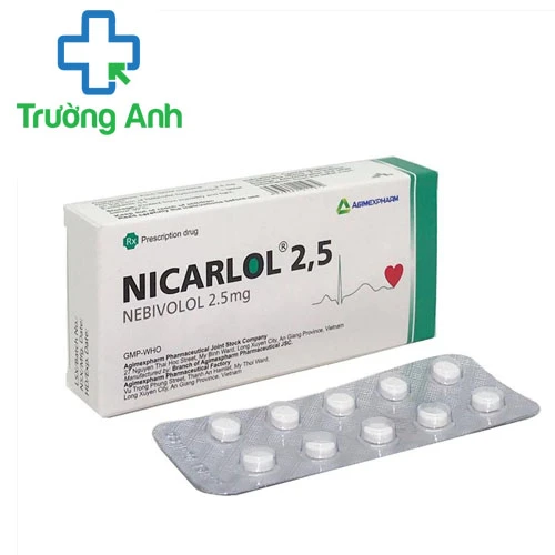 NICARLOL 2,5 - Thuốc điều trị tăng huyết áp vô căn hiệu quả