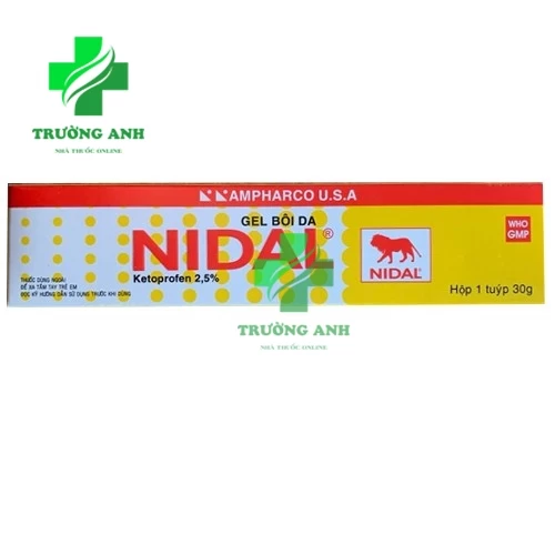 NIDAL (Gel bôi da) - Thuốc bôi da chống viêm giảm đau hiệu quả (10 hộp)