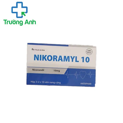 Nikoramyl 10 - Ngăn ngừa và điều trị cơn đau thắt ngực ổn định