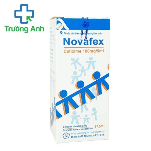 Novafex 100mg/5ml - Thuốc điều trị viêm họng và amidan, viêm phổi
