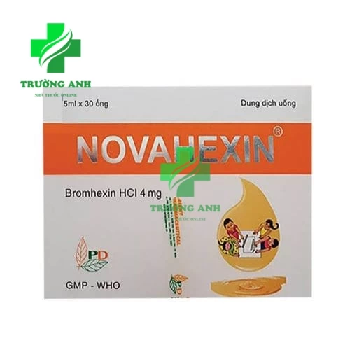 Novahexin 5 ml - Thuốc long đờm, giảm ho hiệu quả