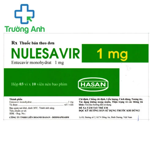 NULESAVIR 1MG - Thuốc điều trị virus viêm gan B mạn tính