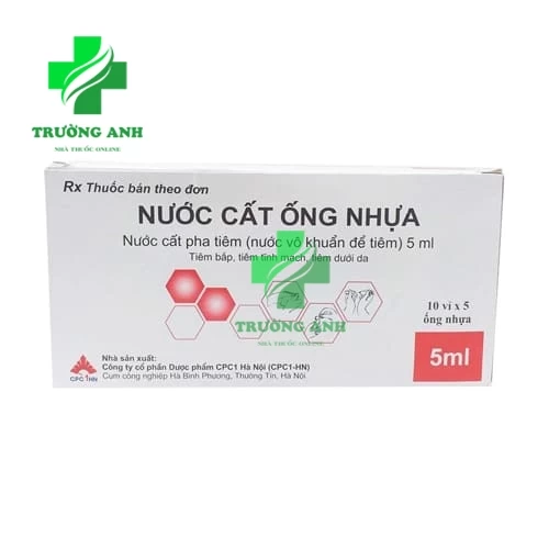 Nước cất ống nhựa CPC1HN - Hòa tan, pha loãng thuốc tiêm bột