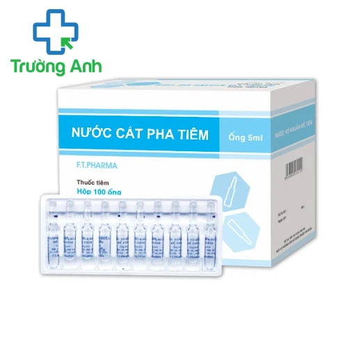 Nước cất pha tiêm 5ml Bidiphar - Dùng hòa tan các thuốc tiêm dạng bột