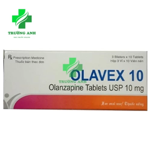 Olavex 10mg - Thuốc điều trị bệnh tâm thần phân liệt hiệu quả