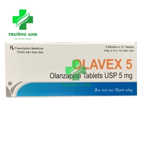 Olavex 5mg - Thuốc điều trị cơn hưng cảm ở mức độ trung bình đến nặng