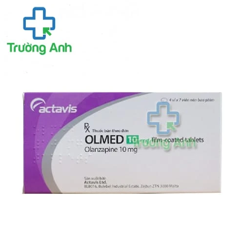 Olmed 10mg Actavis - Thuốc điều trị tâm thần phân liệt