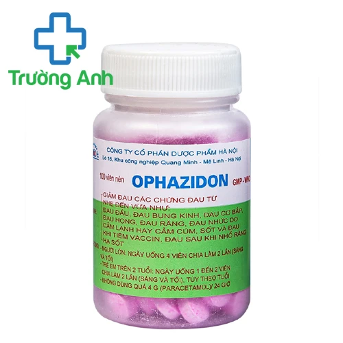 Ophazidon - Thuốc giảm đau, hạ sốt của Hanoi Pharma