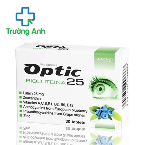 Optic Bioluteina 25 Pharmacy - Làm giảm quá trình lão hóa của mắt