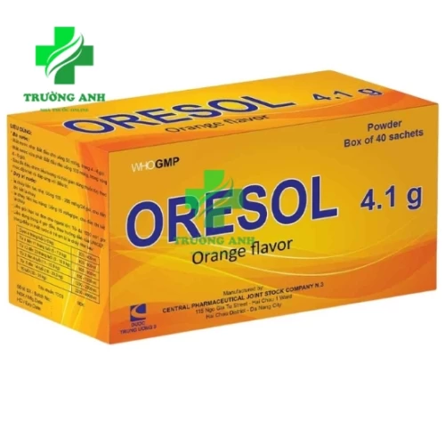 Oresol 4,1 g TW3 - Giúp phòng và điều trị mất điện giải và nước hiệu quả