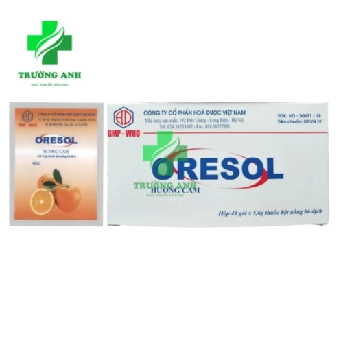 Oresol hương cam 5,6g Hóa Dược - Bổ sung chất điện giải hiệu quả