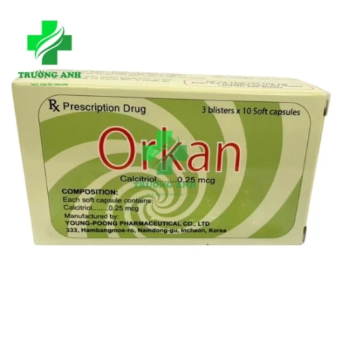 Orkan SoftCapsule 0,25mcg Young Poong Pharma - Thuốc điều trị loãng xương Hàn Quốc