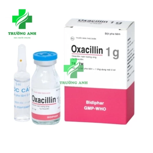 Oxacillin 1g Bidiphar - Thuốc điều trị nhiễm khuẩn nhạy cảm
