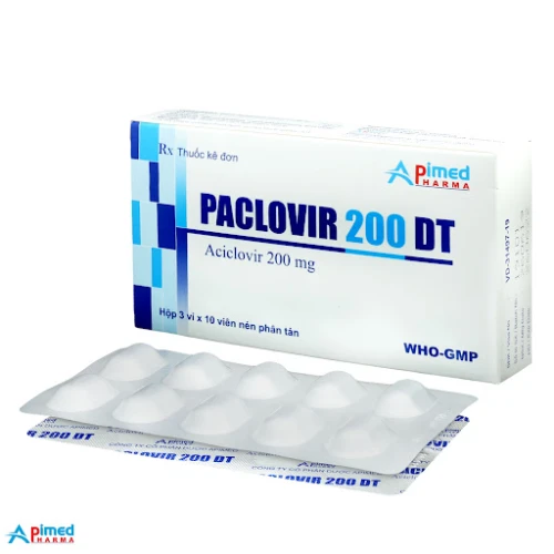 Paclovir 200 DT - Thuốc điều trị nhiễm khuẩn hiệu quả của Apimed 