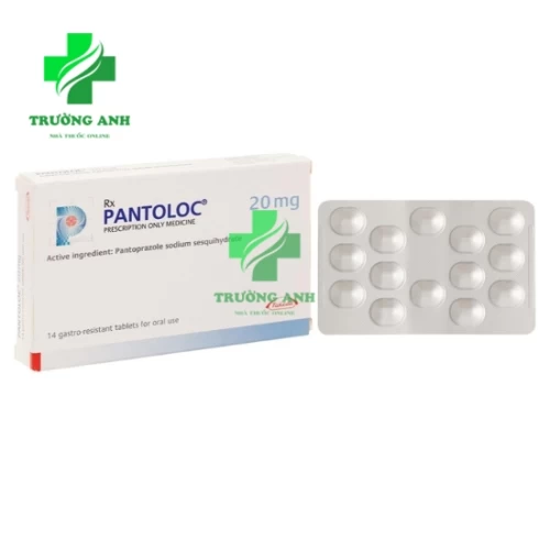 Pantoloc 20mg Takeda - Điều trị trào ngược dạ dày, thực quản