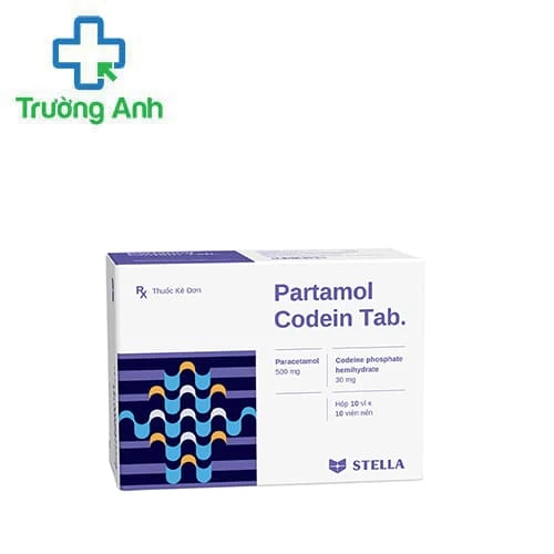 Partamol Codein Tab - Thuốc giảm đau nhẹ đến đau vừa