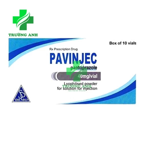 Pavinjec 40mg Demo S.A - Thuốc điều trị loét dạ dày, tá tràng