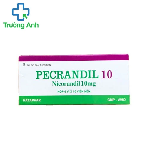 Pecrandil 10 - Thuốc điều trị lâu dài cơn đau thắt ngực ổn định