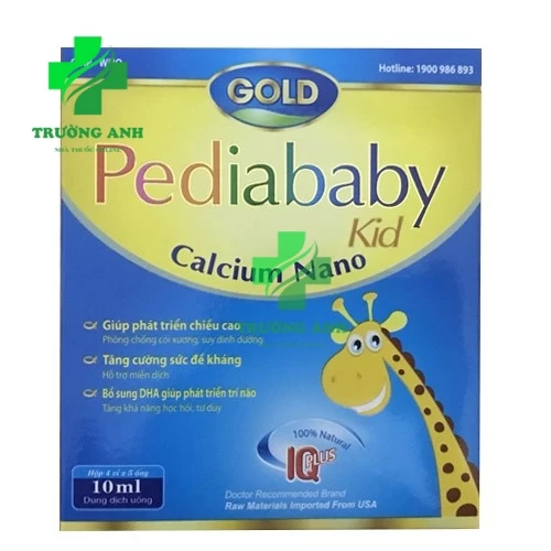 Pediababy Calcium Nano High Tech USA - Giúp bổ sung canxi