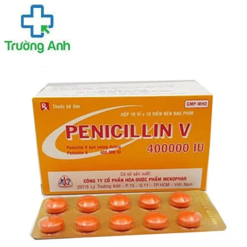 Penicillin V 400000IU Mekophar - Được chỉ định trong điều trị nhiễm khuẩn