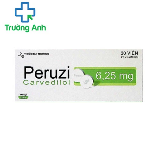 Peruzi-6,25 - Điều trị tăng huyết áp, suy tim hiệu quả