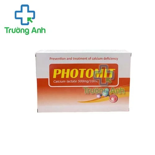 Photomit 500mg/10ml Cho-A - Thuốc điều trị giảm calci huyết