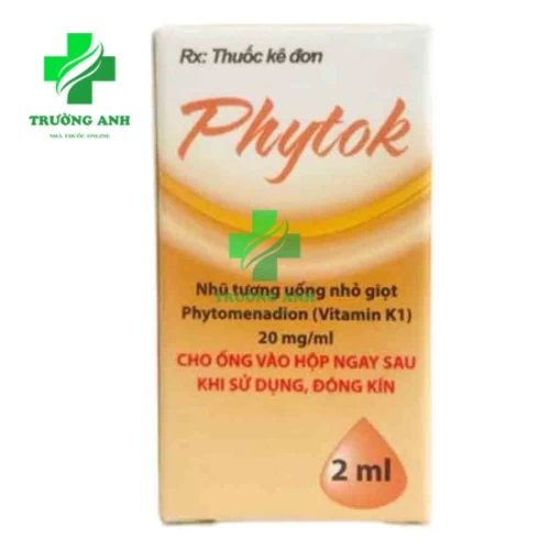 Phytok - Được dùng trong trường hợp thiếu vitamin K 