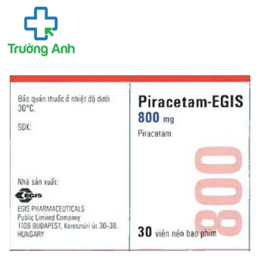 Piracetam-Egis 800mg - Thuốc điều trị các triệu chứng do tổn thương não