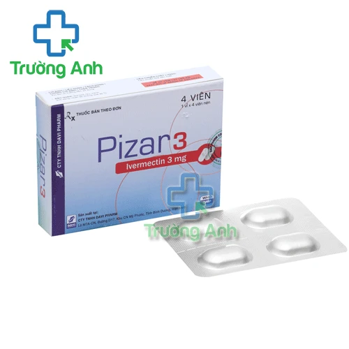 Pizar-3 - Thuốc điều trị các bệnh giun hiệu quả của Davipharm