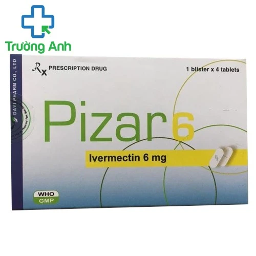 Pizar 6 Davipharm - Thuốc điều trị giun hiệu quả