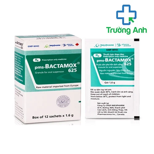 pms-Bactamox 625 - Thuốc kháng sinh điều trị nhiễm khuẩn hiệu quả