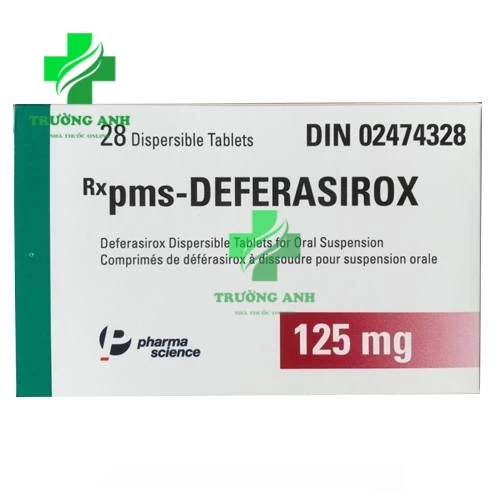 Pms-Deferasirox 125mg - Điều trị ứ sắt mãn tính do truyền máu