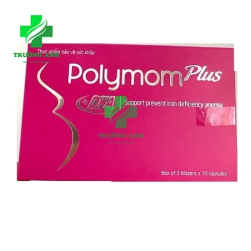Polymom Plus - Giúp bổ sung Sắt, Vitamin và DHA cho bà bầu