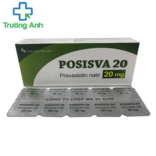 POSISVA 20 - Thuốc điều trị tăng cholesterol máu hiệu quả