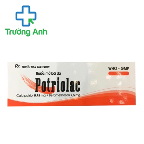 Potriolac 15g - Thuốc mỡ bôi da điều trị vảy nến