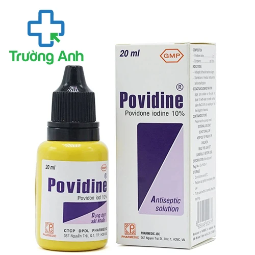 Povidine 20ml Pharmedic - Dung dịch sát khuẩn, tiệt trùng